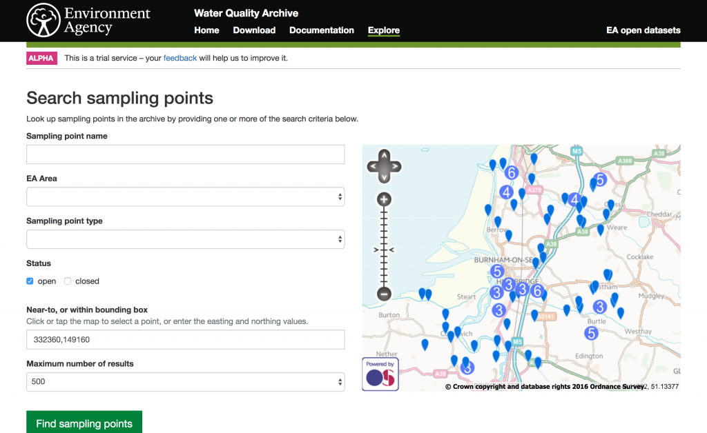 Open WIMS Water Quality Archive