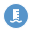Icon from EA Hydrology Data Explorer - Blue Round Icon with white river level marker